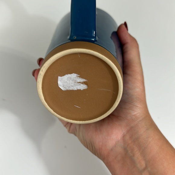 New - Old East Main Co. Blue and Brown Coffee Mug - Cluck, Oink, Baa - Picture 4 of 4